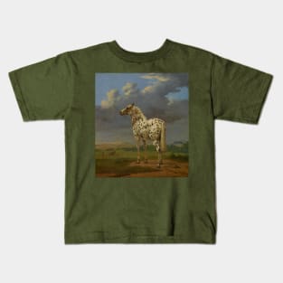 The 'Piebald' Horse by Paulus Potter Kids T-Shirt